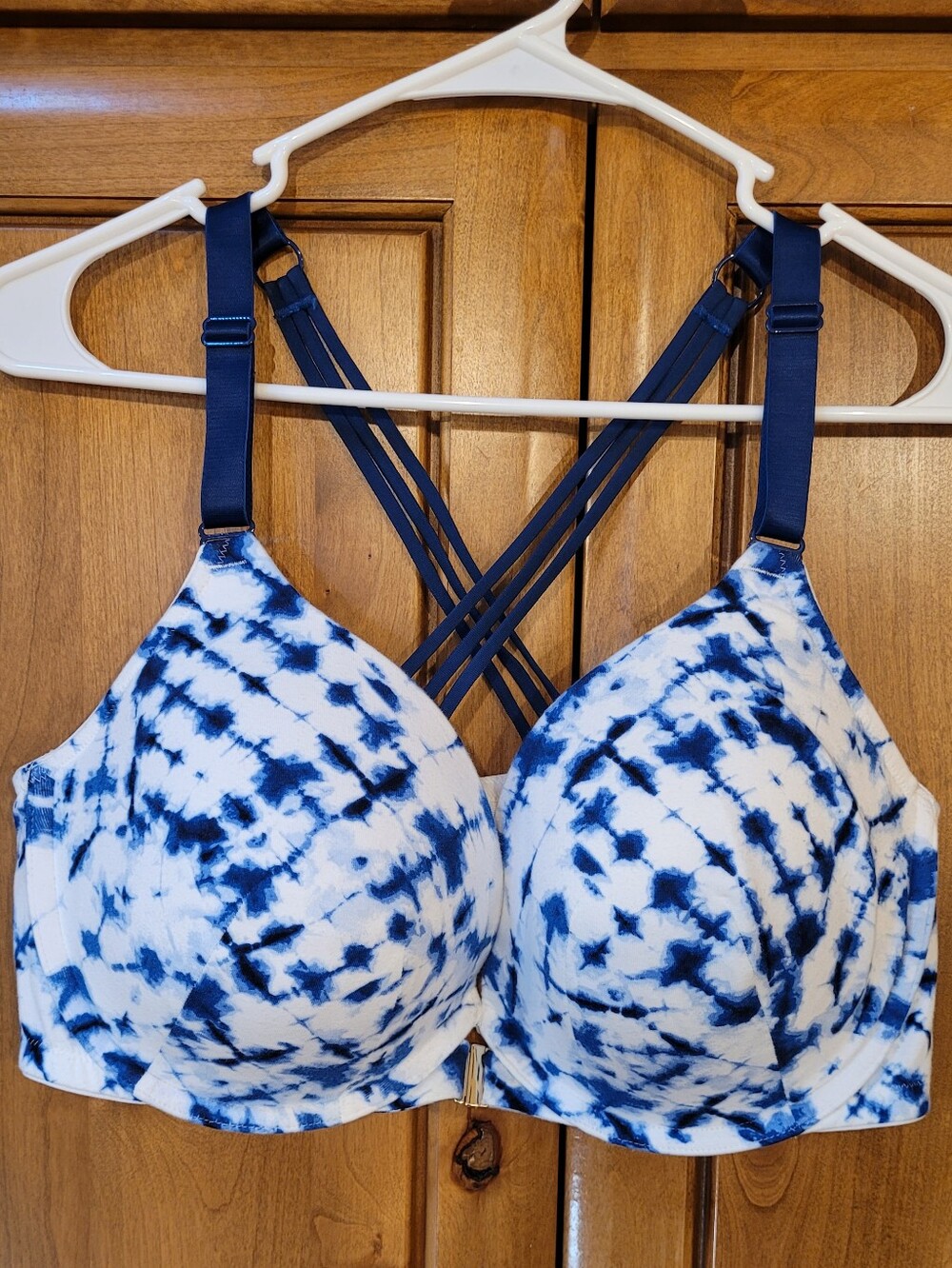 NWT | Cacique Front-Close Cotton Boost Plunge Bra 42E (42DD)